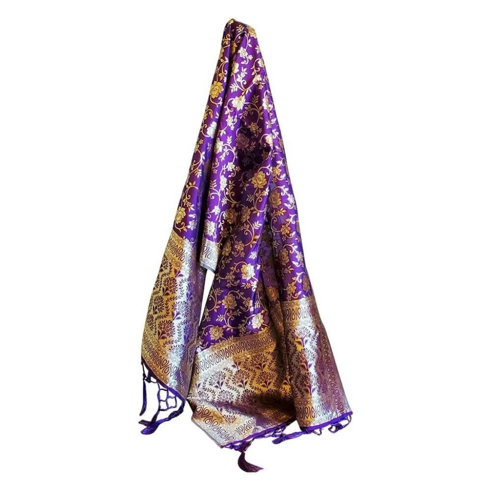 Banarasi Dupatta - Deep Purple